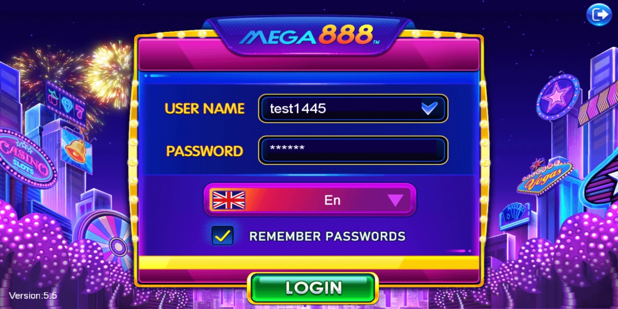 mega888 login dashboard